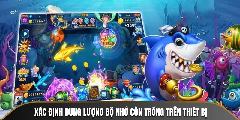 Xác định dung lượng bộ nhớ còn trống trên thiết bị